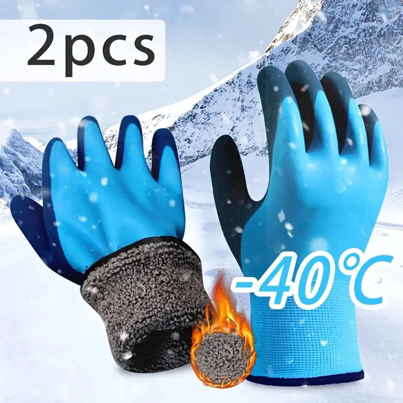 Men Cold Weather Waterproof Winter Work Gloves Warm Durable Mechanical Gloves For Cold Conditions
