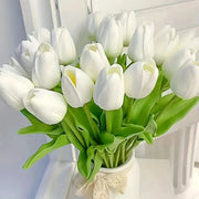 10 Pcs Artificial Tulips Realistic Touch Scrapbooking Home Decor Wedding Garden Arch Garland Mothers Day Bouquet DIY