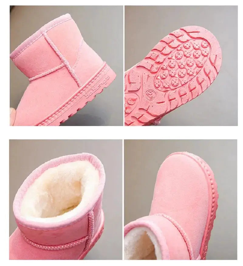 Kids Cotton Snow Boots With Cozy Warmth And Breathable Interior For Boys And Girls Aged 7 To 13