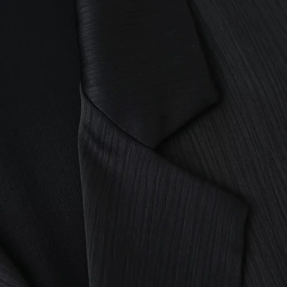 European American Double Breasted Jacket Pants Set Wrinkle 2024 Spring