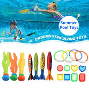 Kids Summer Shark Rocket Throwing Toy for Pool Dive Games and Water Fun Non Toxic Abs Plastic Bath Toy Gift