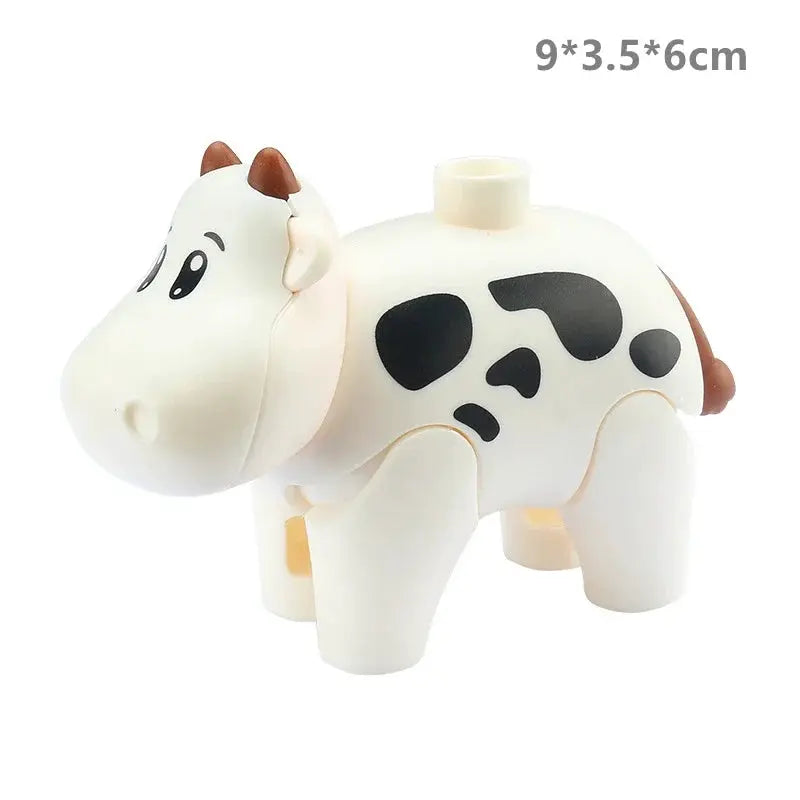 Big Building Blocks Zoo Animals Set Compatible Large Bricks For Kids Fun Assembly Toys Party Gift