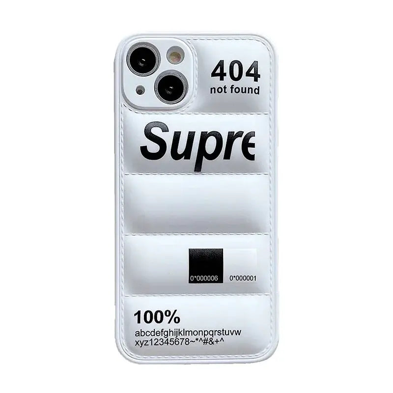 Fashion Down Jacket Puffer Silicone Case For iPhone 17 Pro Max 16 15 14 Plus 13 12 11 XR Protective Cover