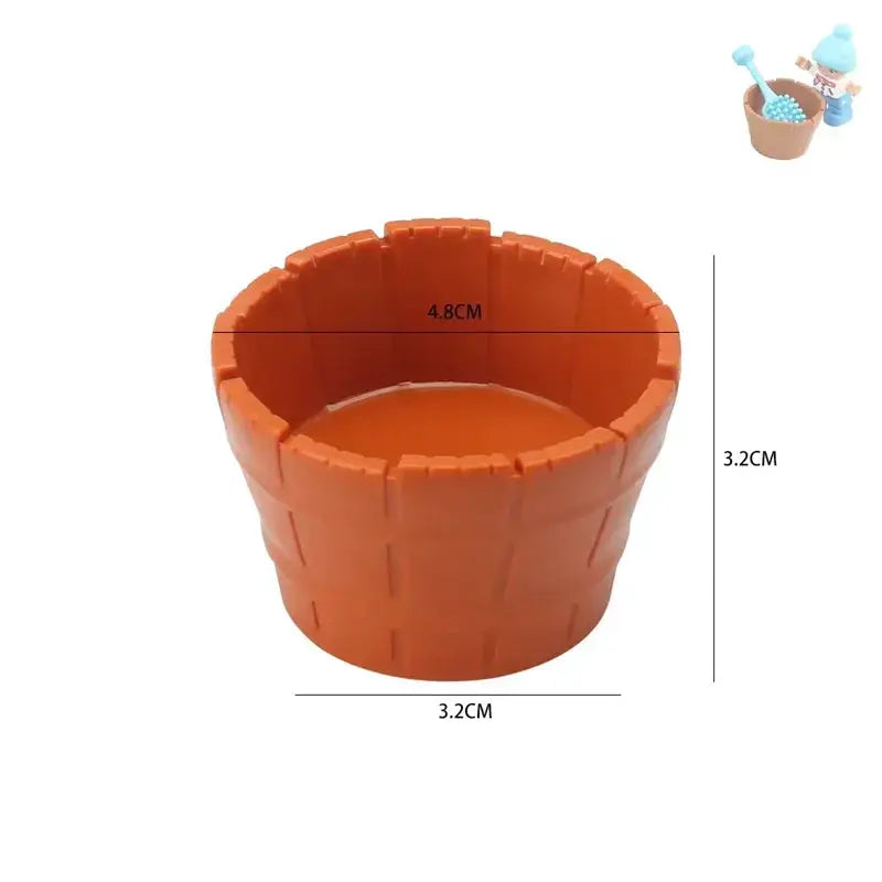 Big Building Blocks Play House Furniture Accessories Indoor Bed Compatible Large Bricks Assemble Toys For Kids Gift
