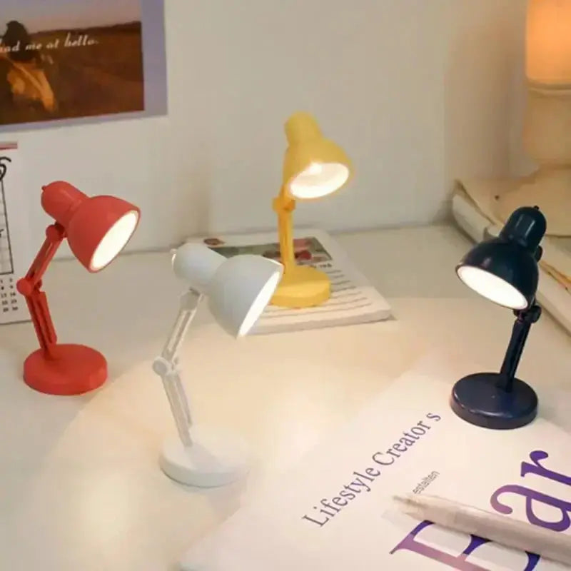 LumaFold Mini Book Light With Clip Portable Foldable LED Reading Lamp Magnetic Base For Travel Night Reading