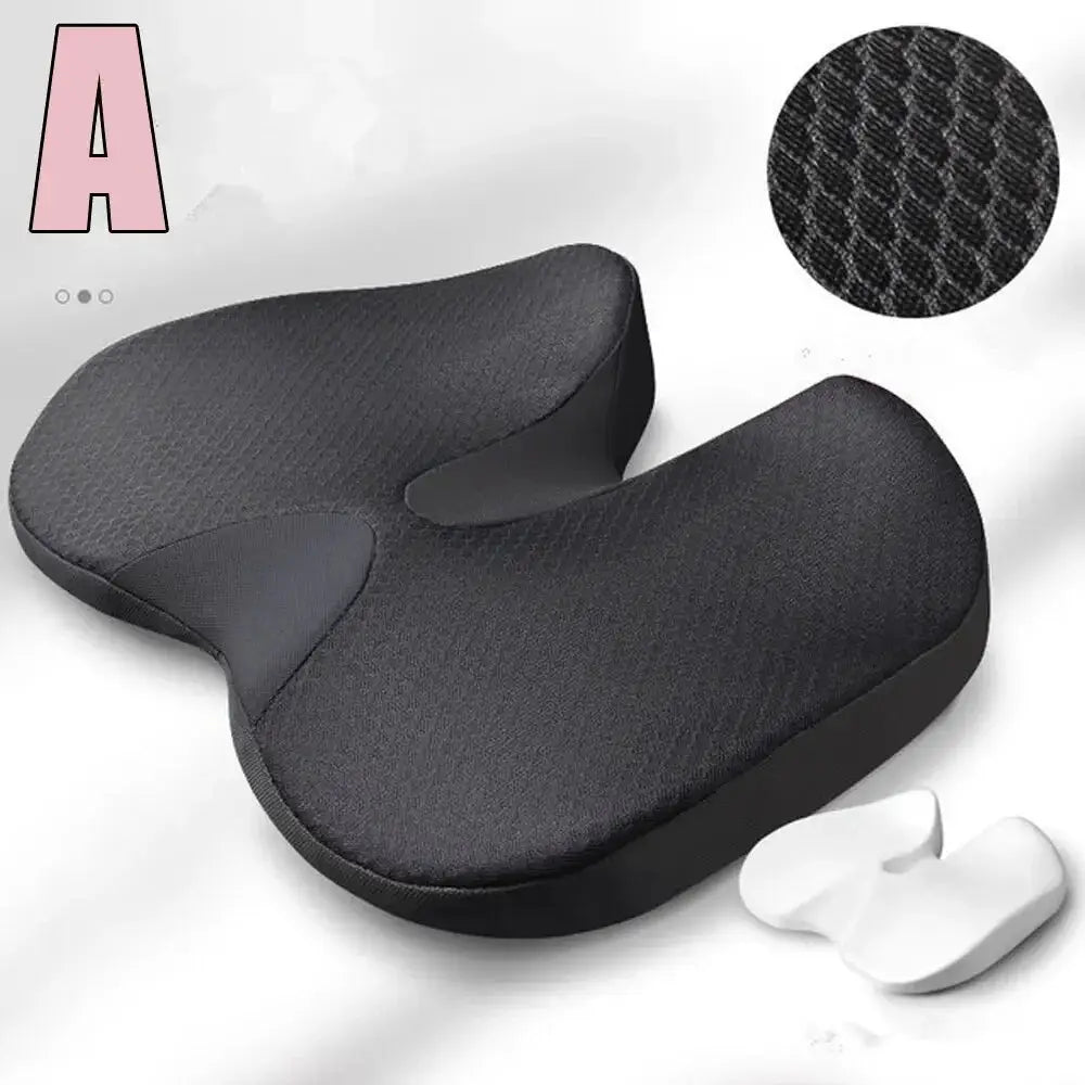 Non Slip Orthopedic Memory Foam Tailbone Cushion For Back Pain Relief Chair And Car Seat