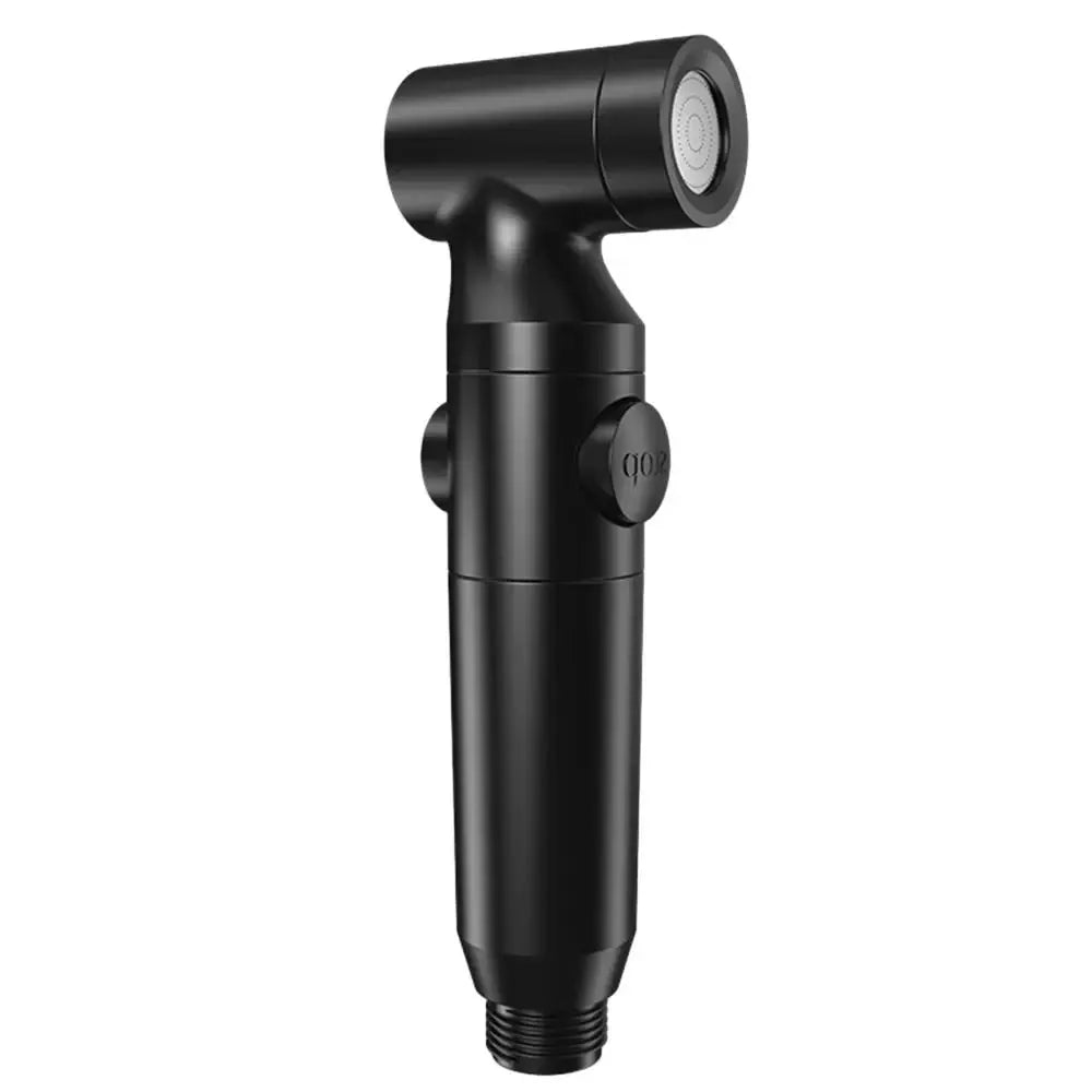 Handheld bidet sprayer, black portable bathroom shower head for toilet.