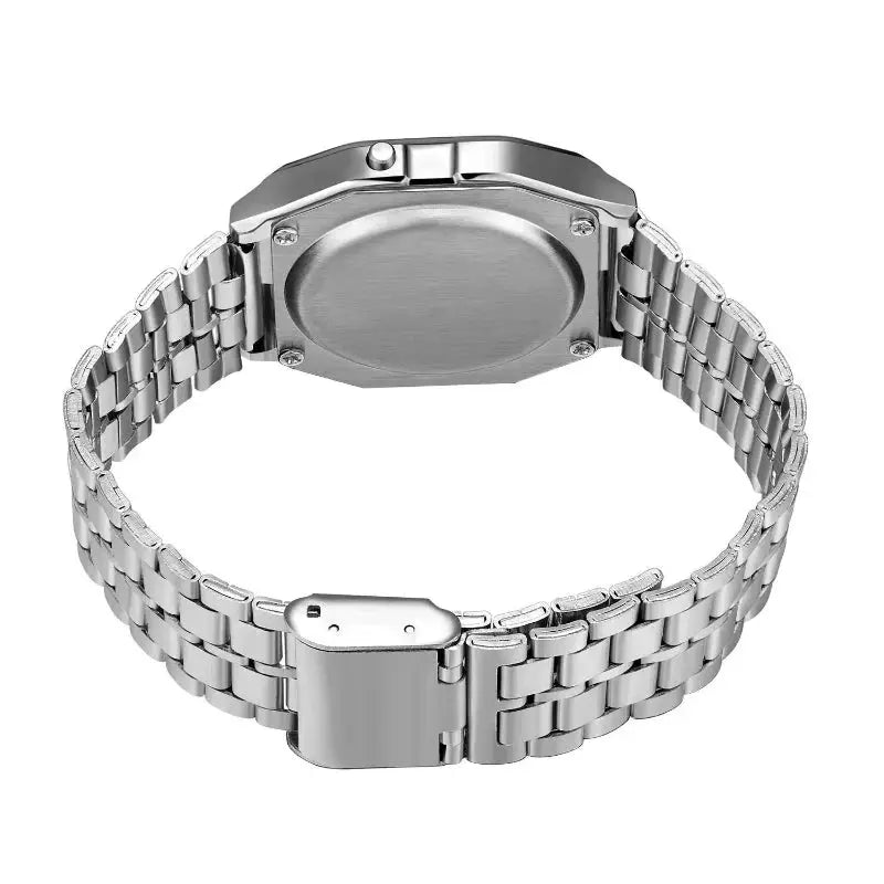 Casio F91W Unisex LED Digital Sports Timepiece With Steel Band Quartz Movement Stopwatch Alarm