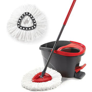 Simples Market Easy Wring floor mop with Turbo microfiber 2in1 replacement head and red wringer bucket