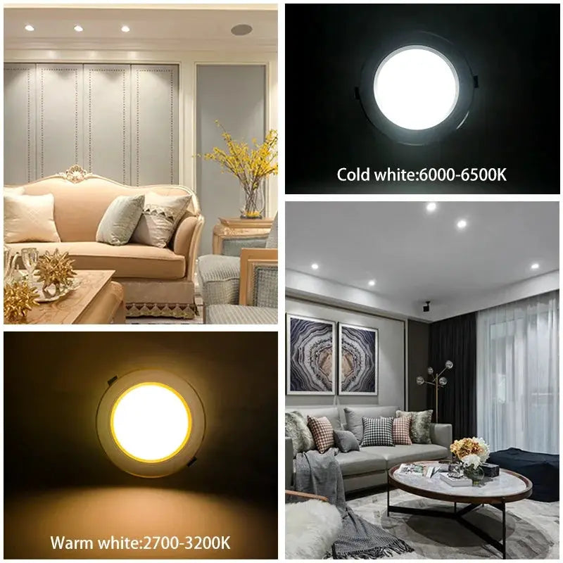 Simples Market LED recessed round downlight, 5–18W, AC 220–240V, warm to cold white 2700–6500K