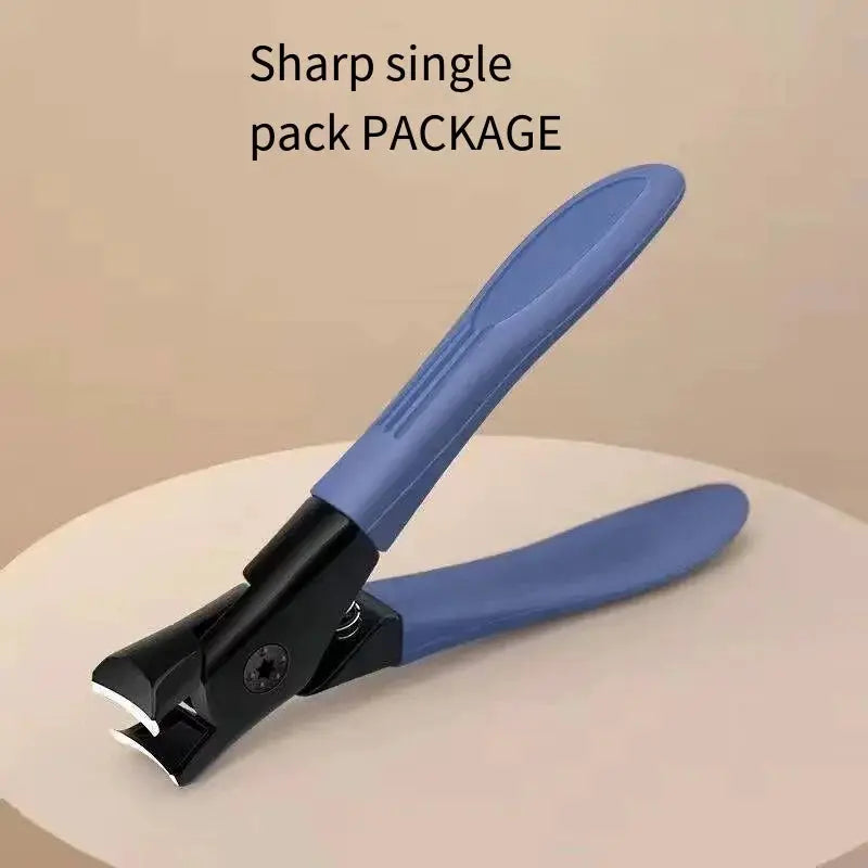 CareStride Large Opening Nail Clippers Gray Stainless Steel For Thick Nails And Elderly Care