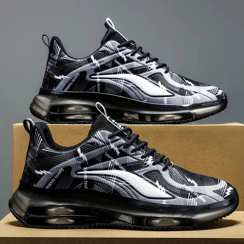 Men's Fashionable Basketball Shoes With Air Cushioning Breathable Non Slip Shock Absorbing For Outdoor Activities