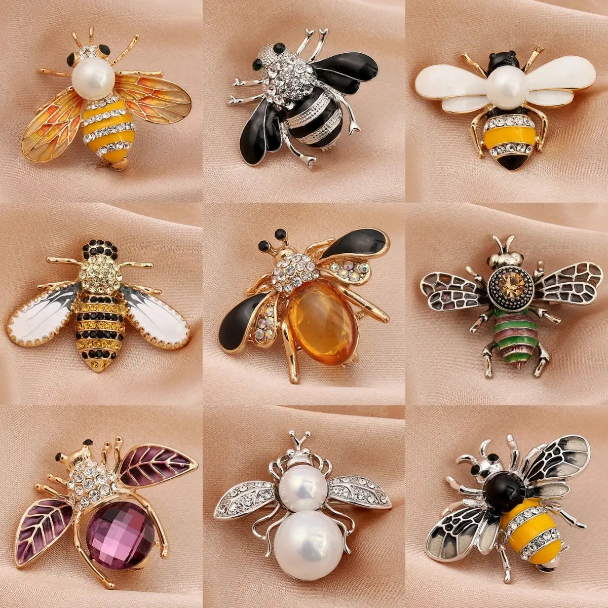 Personalized Imitation Pearl Bee Brooch Pin For Women Jewelry Ideal For Outdoor Dating Party Festival Gifts