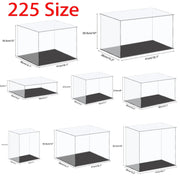 Acrylic Display Case Clear Small Dustproof Box For Building Blocks Toy Dolls Car Models Assembly