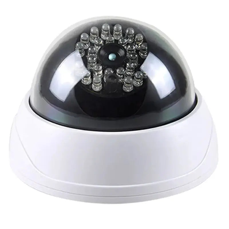 1 Piece Dummy Fake Camera With LED Red Light Battery Operated No Wiring Required Indoor Outdoor Dome Security Camera