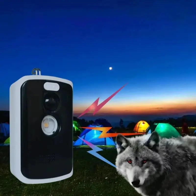 Wireless PIR infrared thermal alarm sensor; Simples Market white and black outdoor camping motion detector.