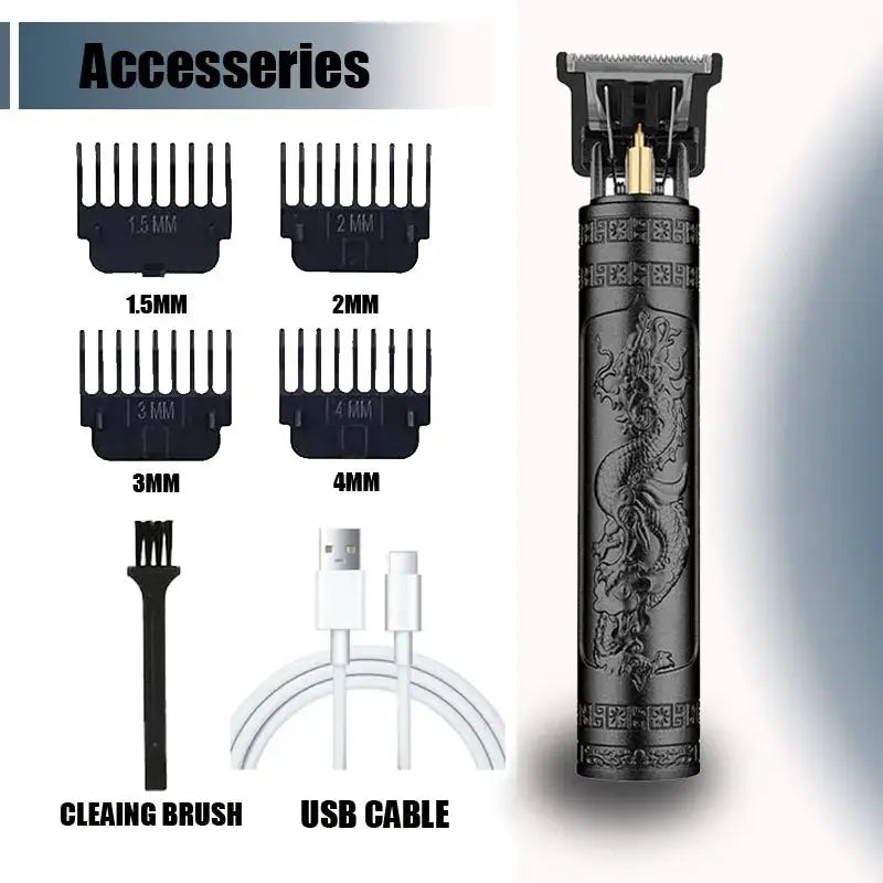 T9 Professional Hair Clipper For Men USB C Fast Charging Beard Body Hair Trimmer And Precision Electric Shaver