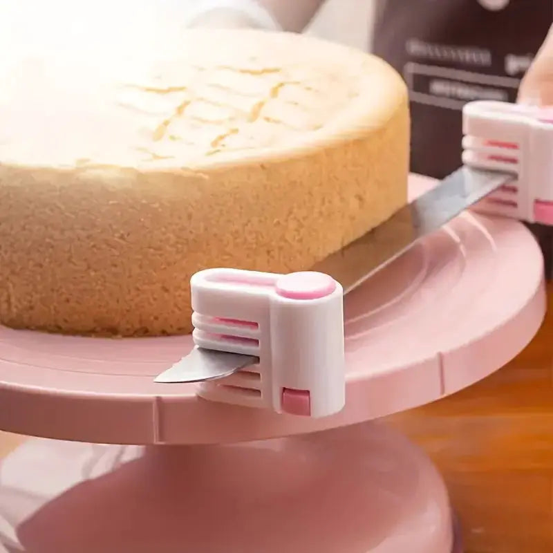 Professional Cake Leveler and Layer Cutter with Adjustable 5 Layer Capacity and Stainless Steel Cutting Wire
