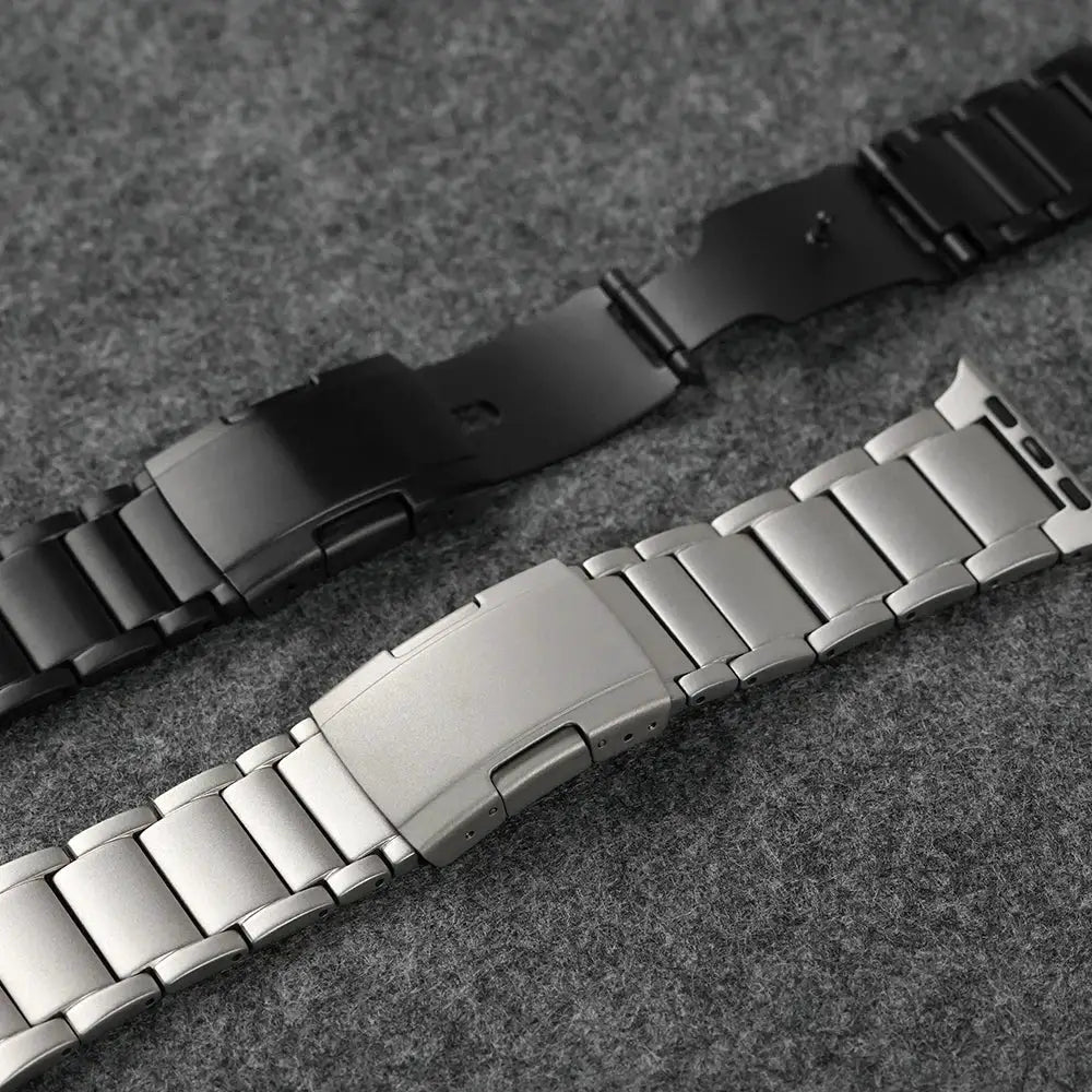 Titanium Business Men Strap for Apple Watch Ultra 2/1 49mm Series 10 9 8 7 6 Luxury Metal Band for iWatch 46mm 45mm 44mm Correa