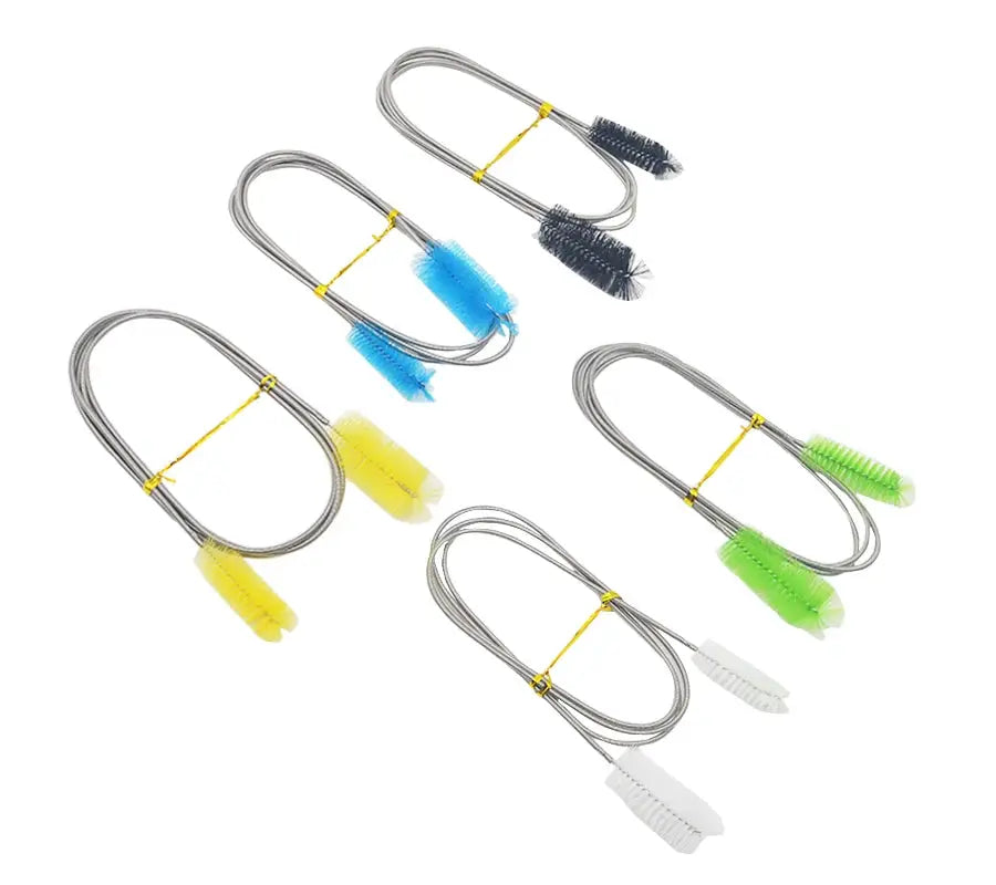 Stainless Steel Aquarium Cleaning Brush For Water Filter Pumps Lily Pipes Air Tubes Hoses Fish Tank Maintenance