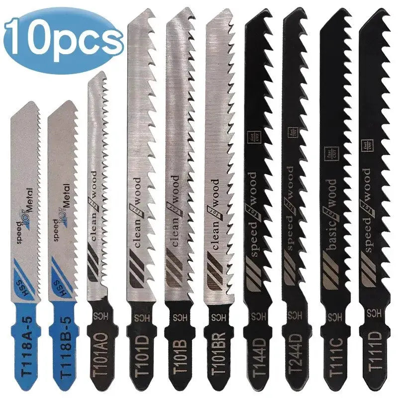 10 Piece Set Electric Saw Blades For Woodworking Metal Plastic With Fine And Coarse Teeth To Prevent Edge Collapse