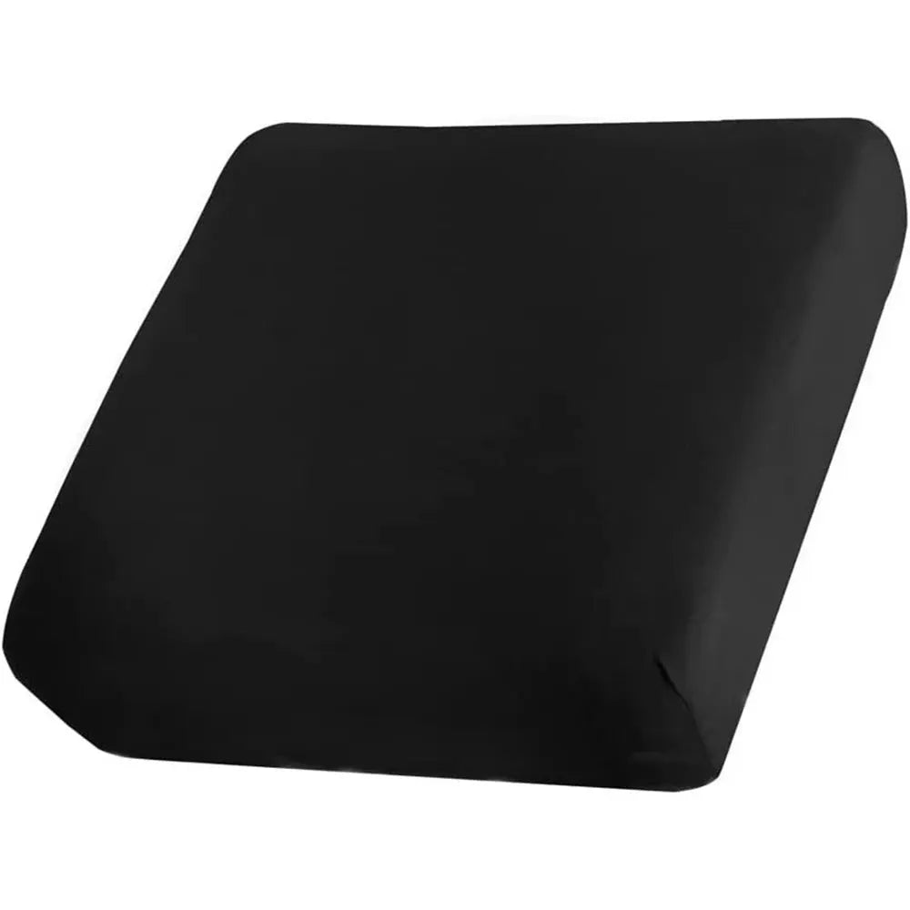 Sofa cushion cover, black elastic outdoor slipcover by Simples Market for garden patio
