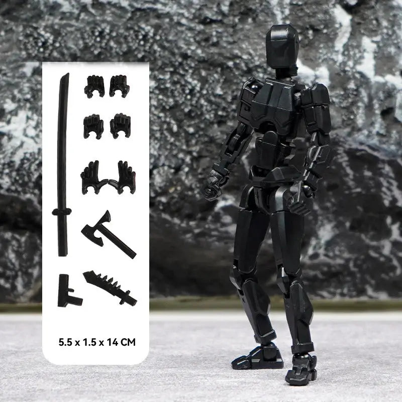 T13 3D Printed Movable Multi Jointed Action Figure Set Lucky 13 Nova 13 Collectible Figures