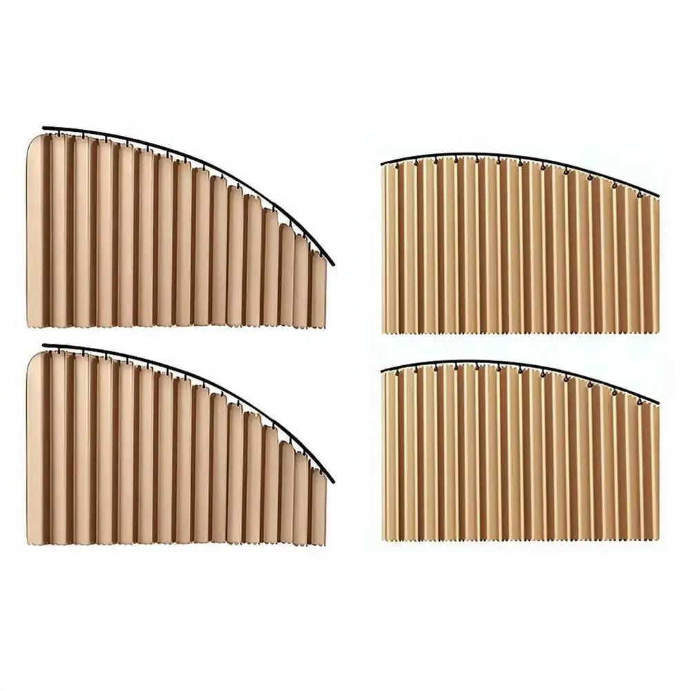 Simples Market 4-pcs car side window sun shade set, tan foldable UV-blocking privacy curtains for sedan/SUV