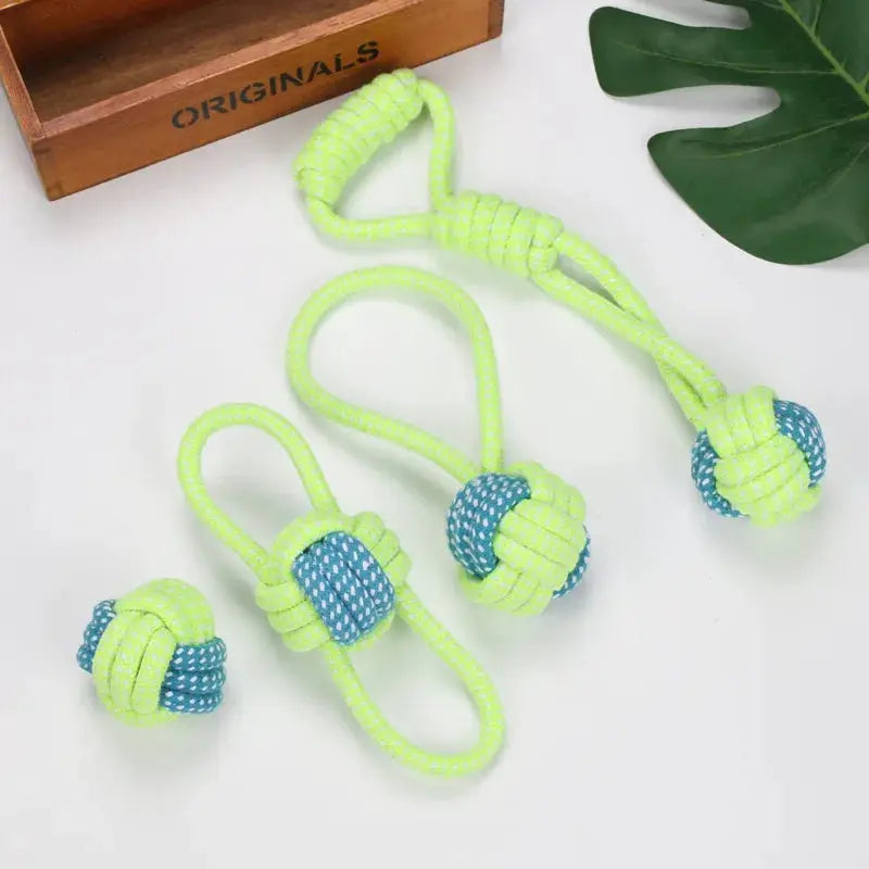 Interactive Cotton Rope Dog Toys For All Sizes Durable Chew Toy Dental Health Puppy Toy