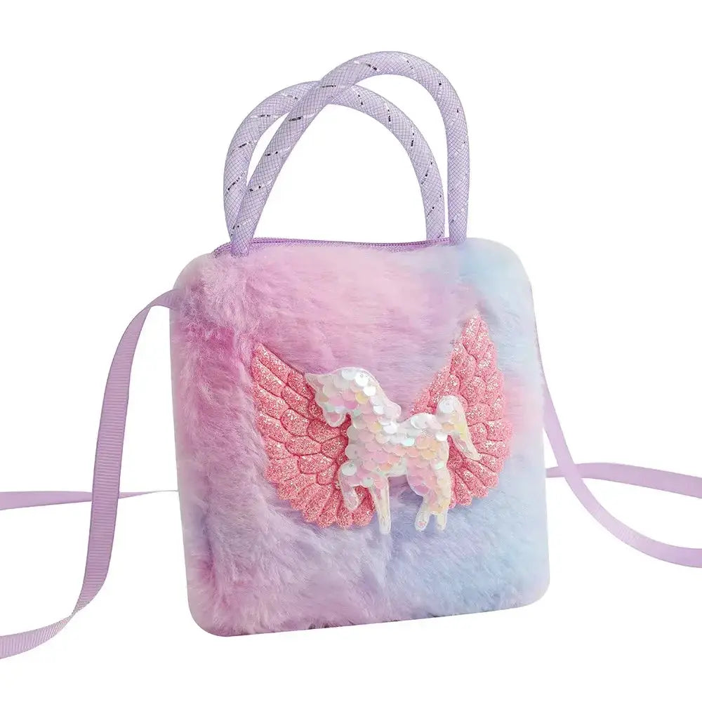 Fashion Sweet Unicorn Crossbody Handbag For Girls Cute Kid Bag Birthday Party Gift Little Girl Purse