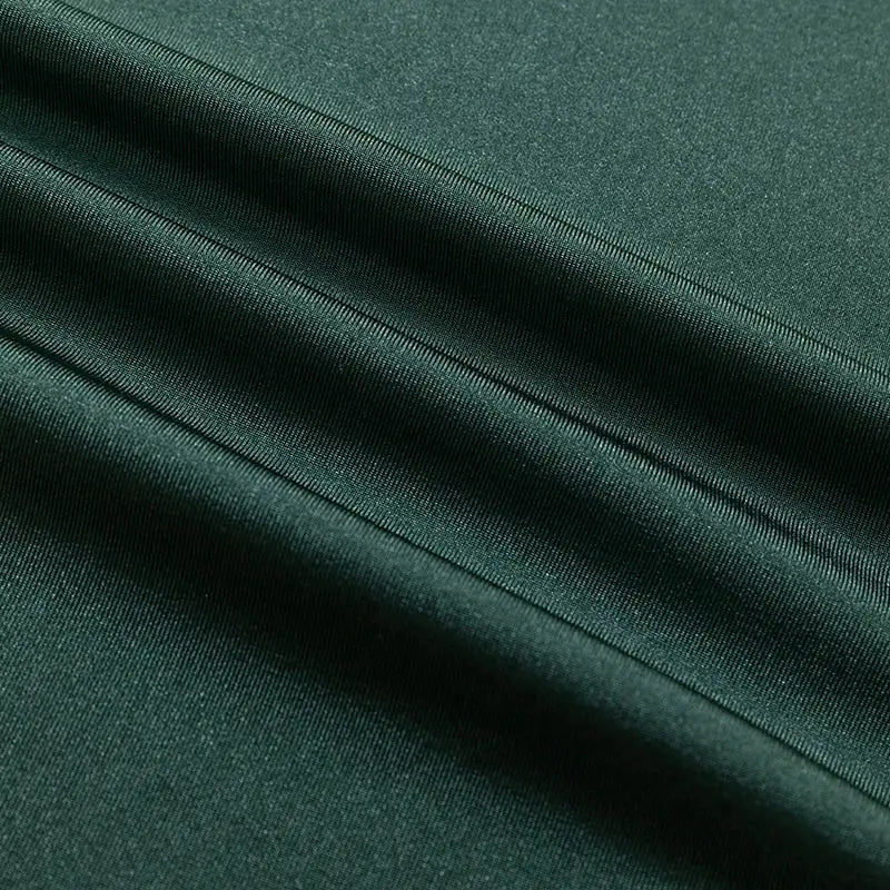 BZEL high-waist seamless panties fabric close-up in emerald green