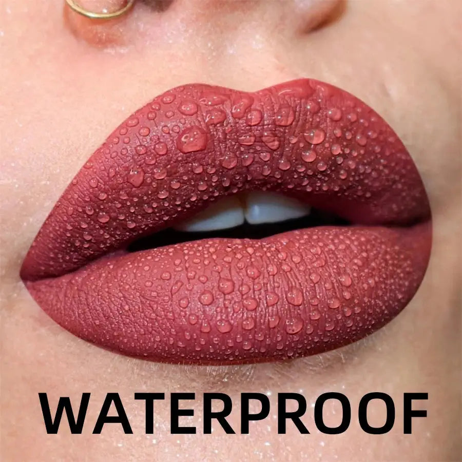 19 Colors Matte Velvet Lip Gloss Waterproof Long Lasting Liquid Lipstick With Nude Red Lip Tint And Lip Glaze