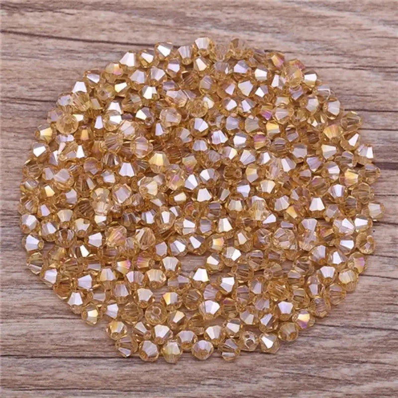 300Pcs Exquisite 4mm Bicone Crystal Beads for Jewelry Making Accessories 061-080