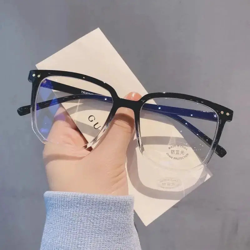 LuminaWear Cat Eye Glasses Ultralight Unisex Clear Lens Blue Light Blocking 20 Percent Protection