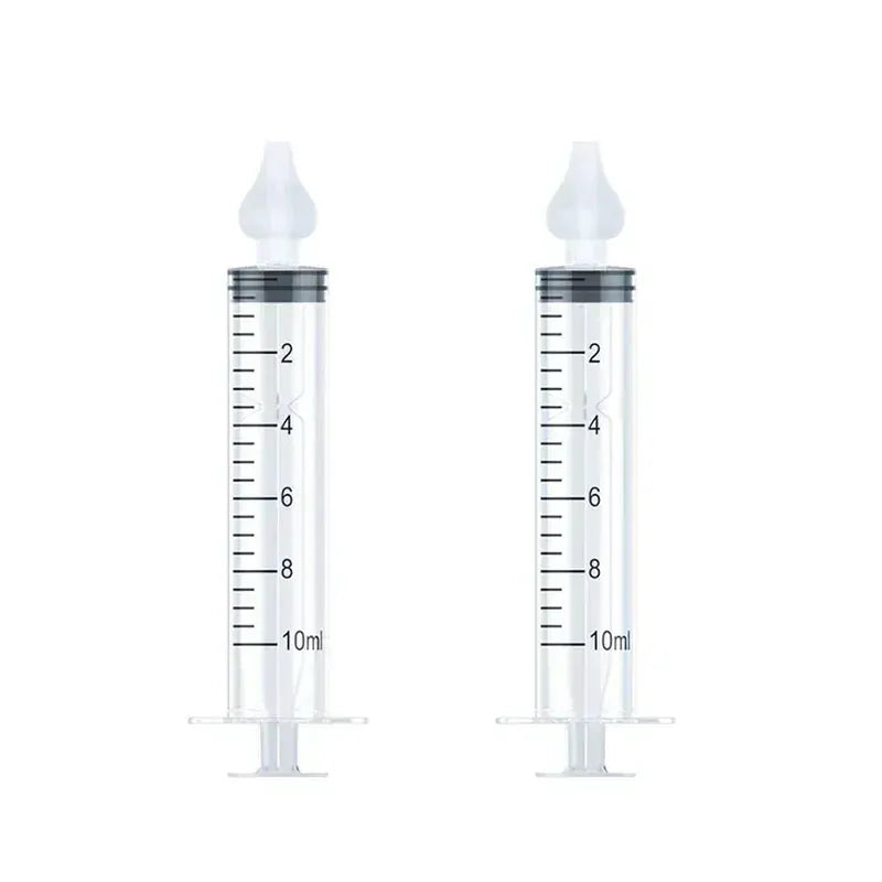 Dual Capacity 10Ml 20Ml Baby Nasal Aspirator Syringe Nose Cleaner Rhinitis Nasal Washer Irrigator Needle For Children