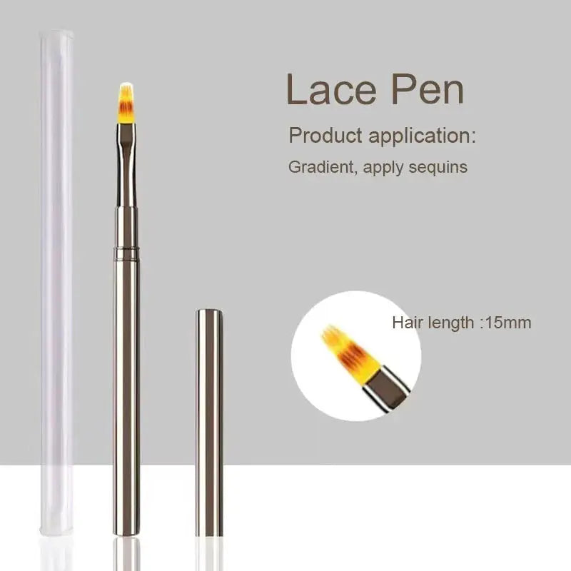 ZJS Nails Art Liner Brushes Professional Striping Tools for Precise Elongated Nail Art Lines 6mm 9mm 12mm 15mm 18mm