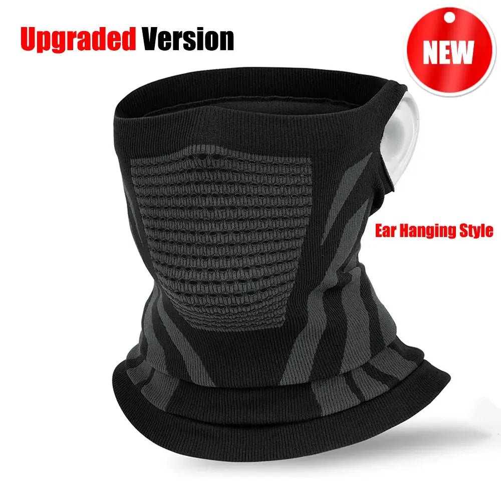 Winter Warm Skiing Mask Neck Gaiter Unisex Elastic Breathable Cycling Running Motorcycle Mask For Outdoor Sports