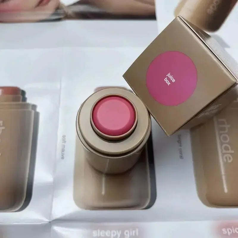 Rhod Pocket Blush Lip and Cheek Hydrating Stick Dual Purpose Lip and Cheek Color with Long Lasting Moisture