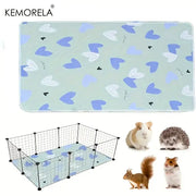 Kemorela Washable Cage Mat 31x47 1 Pack for Guinea Pigs Hamsters Rabbits Non Slip Absorbent Bedding