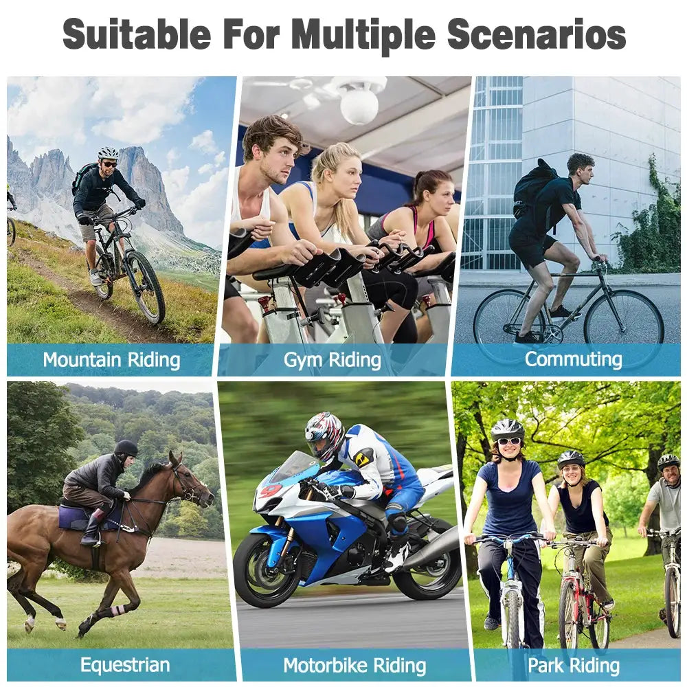 NEWBOLER breathable cycling shorts with 5D gel pad for men; six riding scenarios