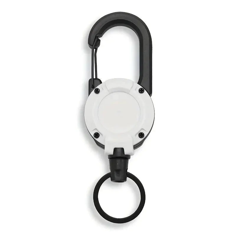 Extendable Retractable Keychain Badge Reels With Carabiner Clip 1 2 4 Pack Heavy Duty For Men Outdoor Bags
