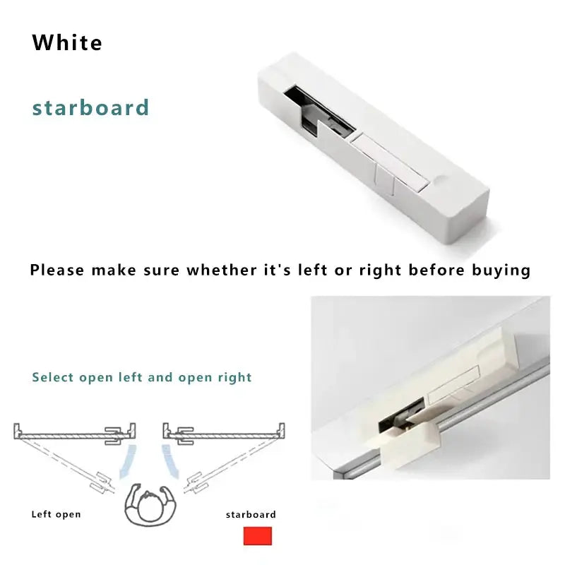 Door buffer damper hydraulic door closer, Simples Market, white, suitable for wooden/external doors, silent automatic closing