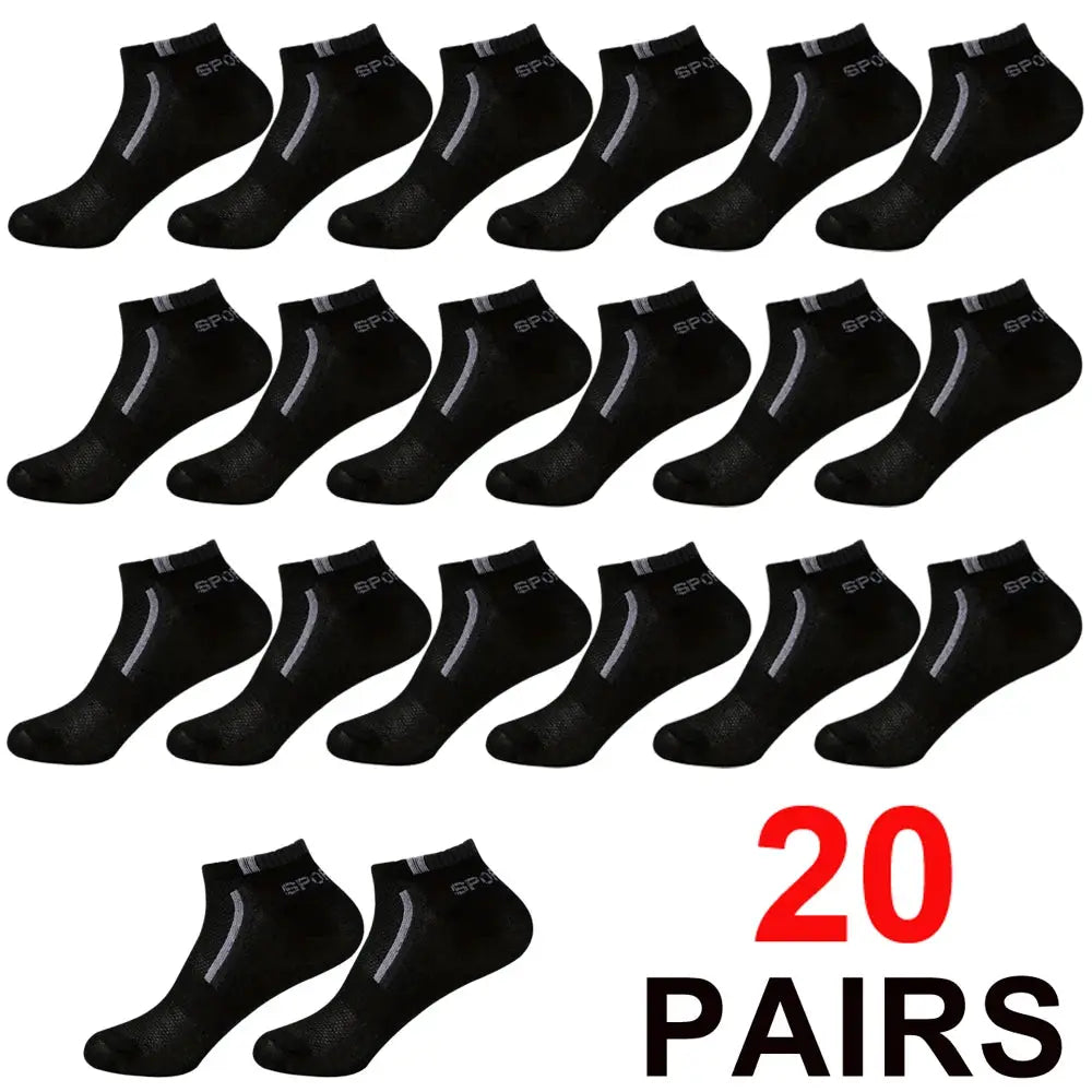 Mens Anti Slip Ankle Boat Socks Five Pairs For Business And Sports Breathable Sweat Resistant Odor Resistant Comfortable