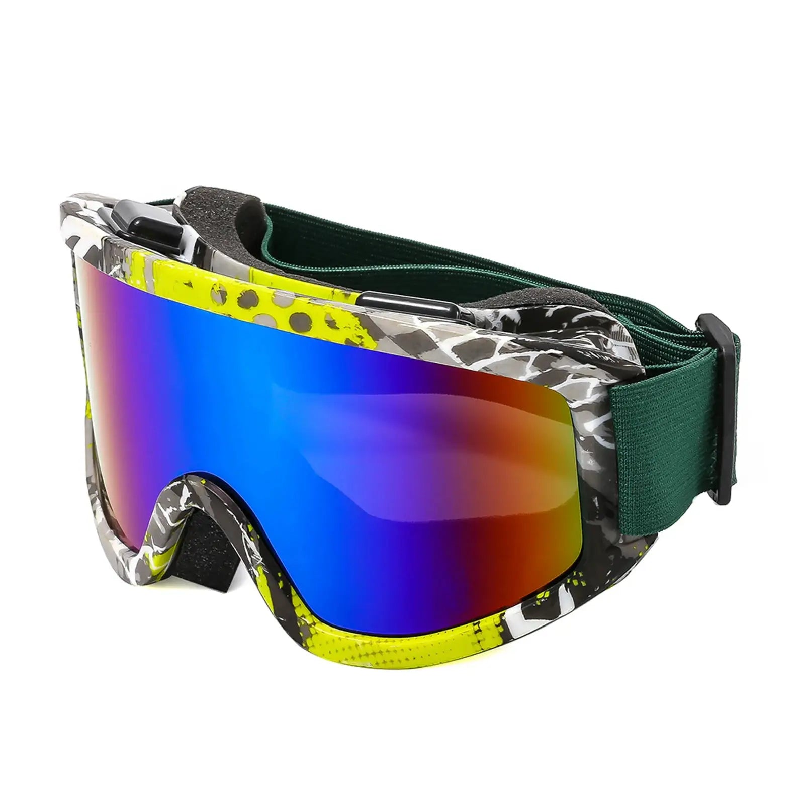 SummitVision Large Frame Ski Goggles Colorful Lens Anti Collision Anti Glare For Snowboarding And Skiing
