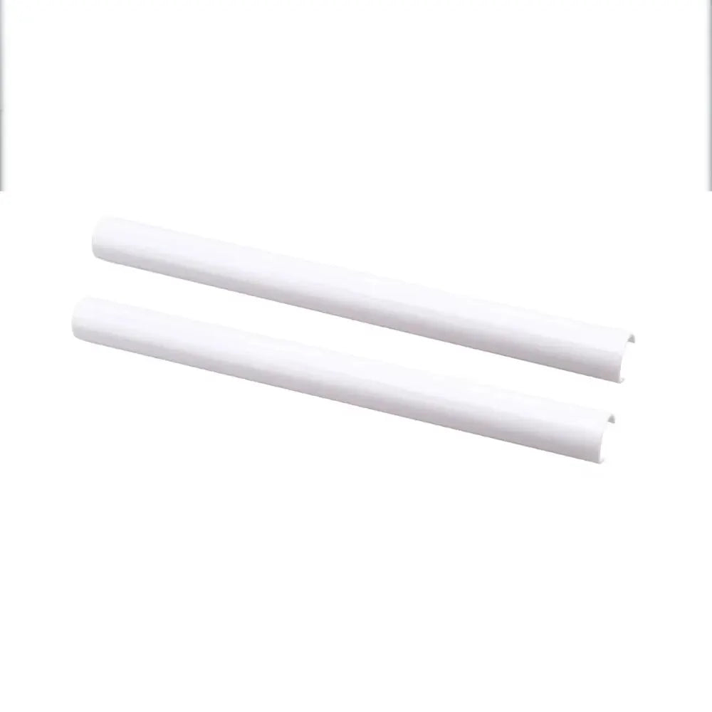 2pcs white plastic BMW front grille trim strips for M Sport V-brace bar decoration