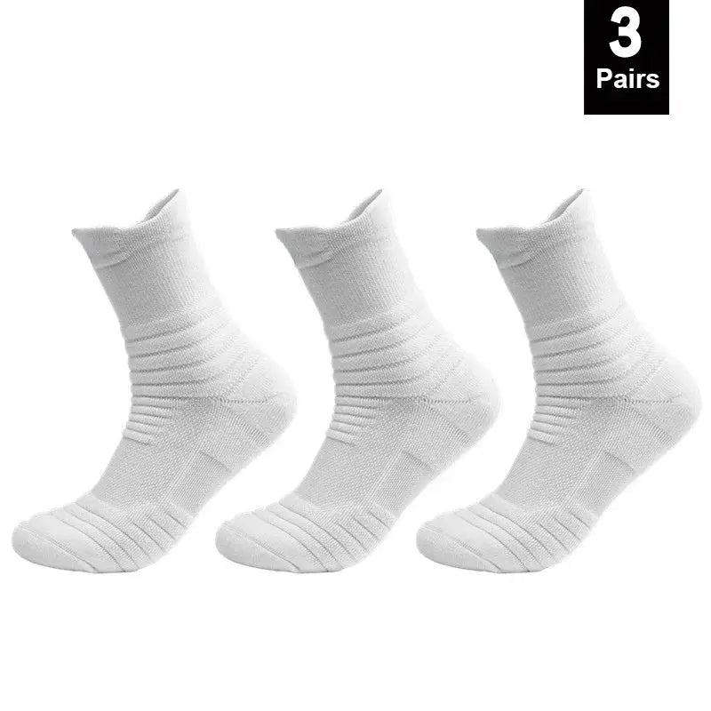 Anti Slip Mens Football And Basketball Socks Breathable Deodorizing Sweat Wicking Size 39 To 45