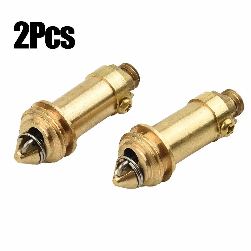 Simples Market 2-pack brass waste pop-up plugs with springs for basins and bathtubs.