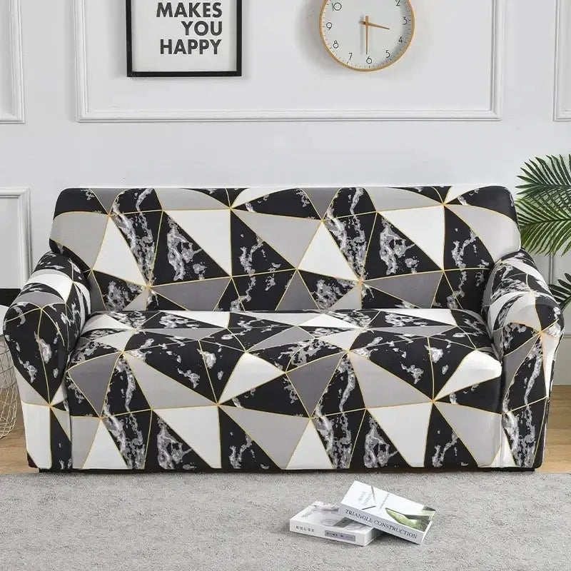 Flower Printed Elastic Sofa Cover Anti Slip Spandex Furniture Protector For Bedroom Living Room Office Decor