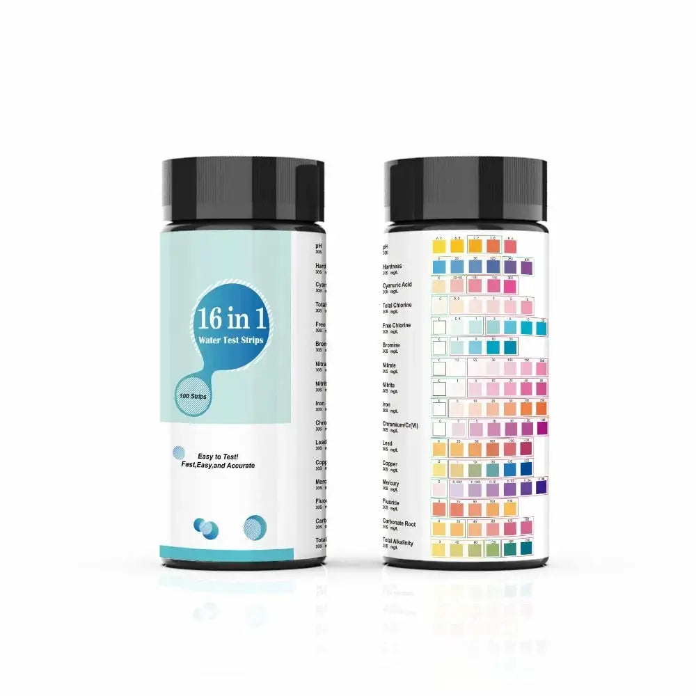16 In 1 Aquarium Test Strips For Freshwater Aquariums Pools And Ponds pH Water Quality Kit For Fish Tanks