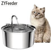 Stainless Steel Automatic Pet Water Fountain USB Quiet Filter Bowl